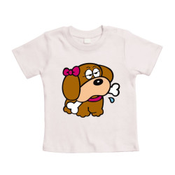 TS  Baby T-shirt voor meisjes in meerdere kleuren  Hondje
