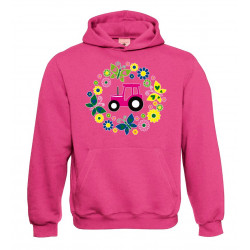 TS Sweater Hooded Trekker met rozen en vlinders voor meisjes